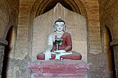 Bagan Myanmar. Buddha Image inside the Dhammayangyi temple. 